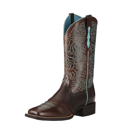 Ariat Round Up Remuda - Western Laarzen DonkerBruin Dames - 33316-805